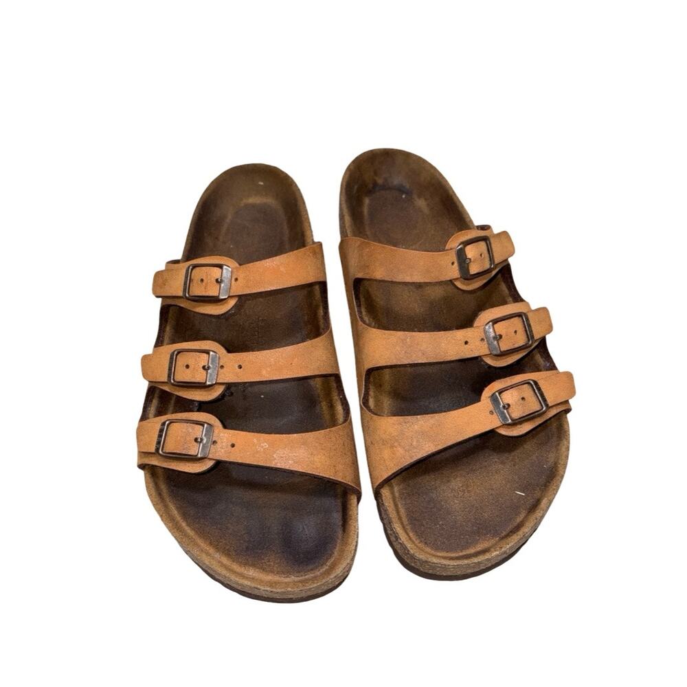 Birkenstock Florida Brown Leather Sandals Size: 39 / US 8 Women